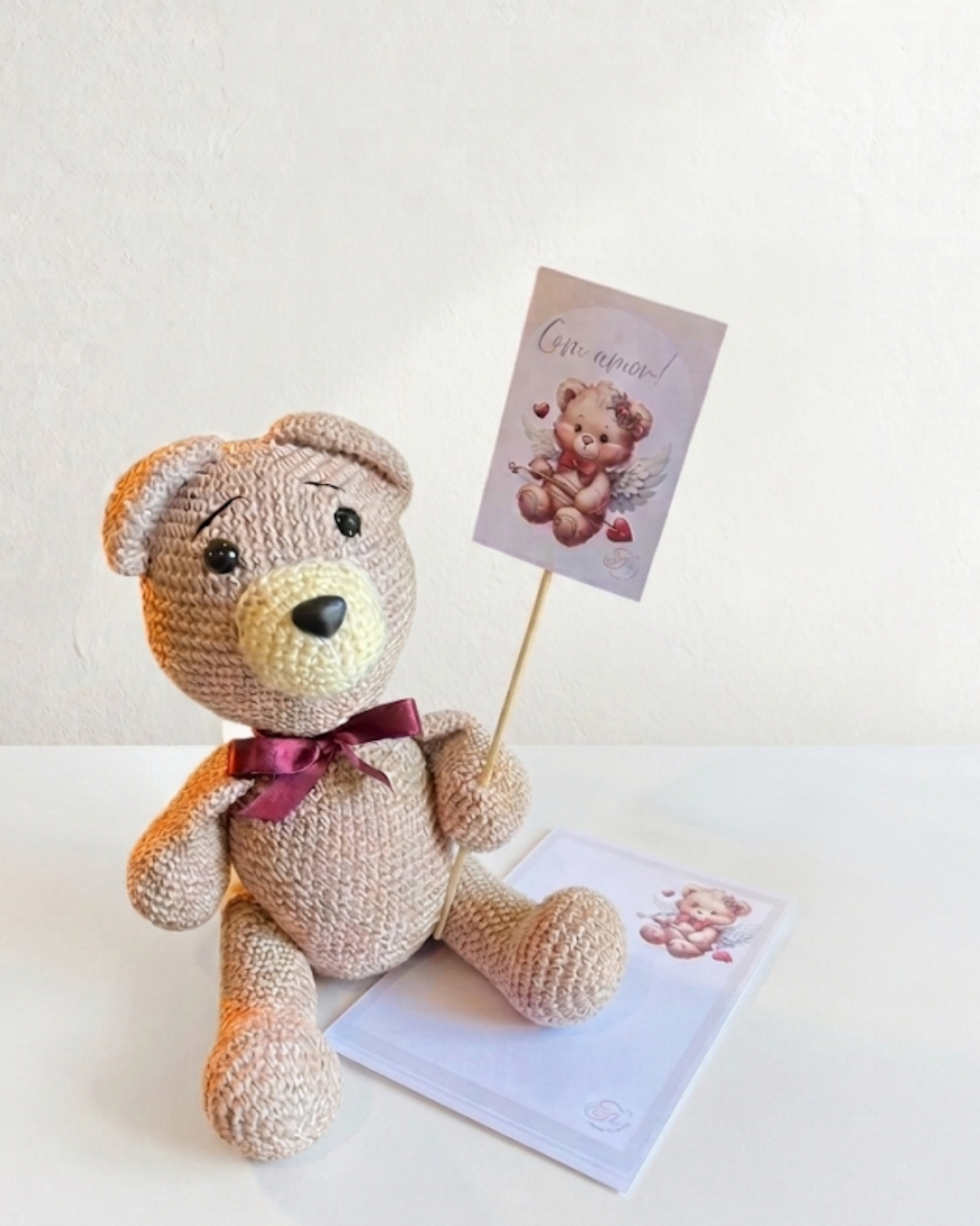 Ursinho Amigurumi com Flores