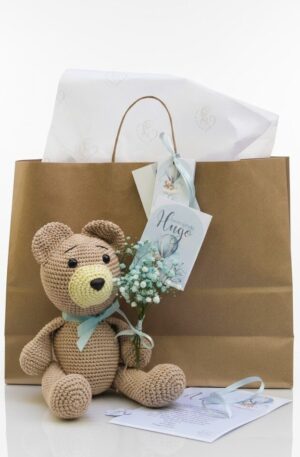Ursinho Amigurumi com Flores