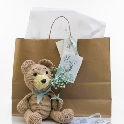 Ursinho Amigurumi com Flores