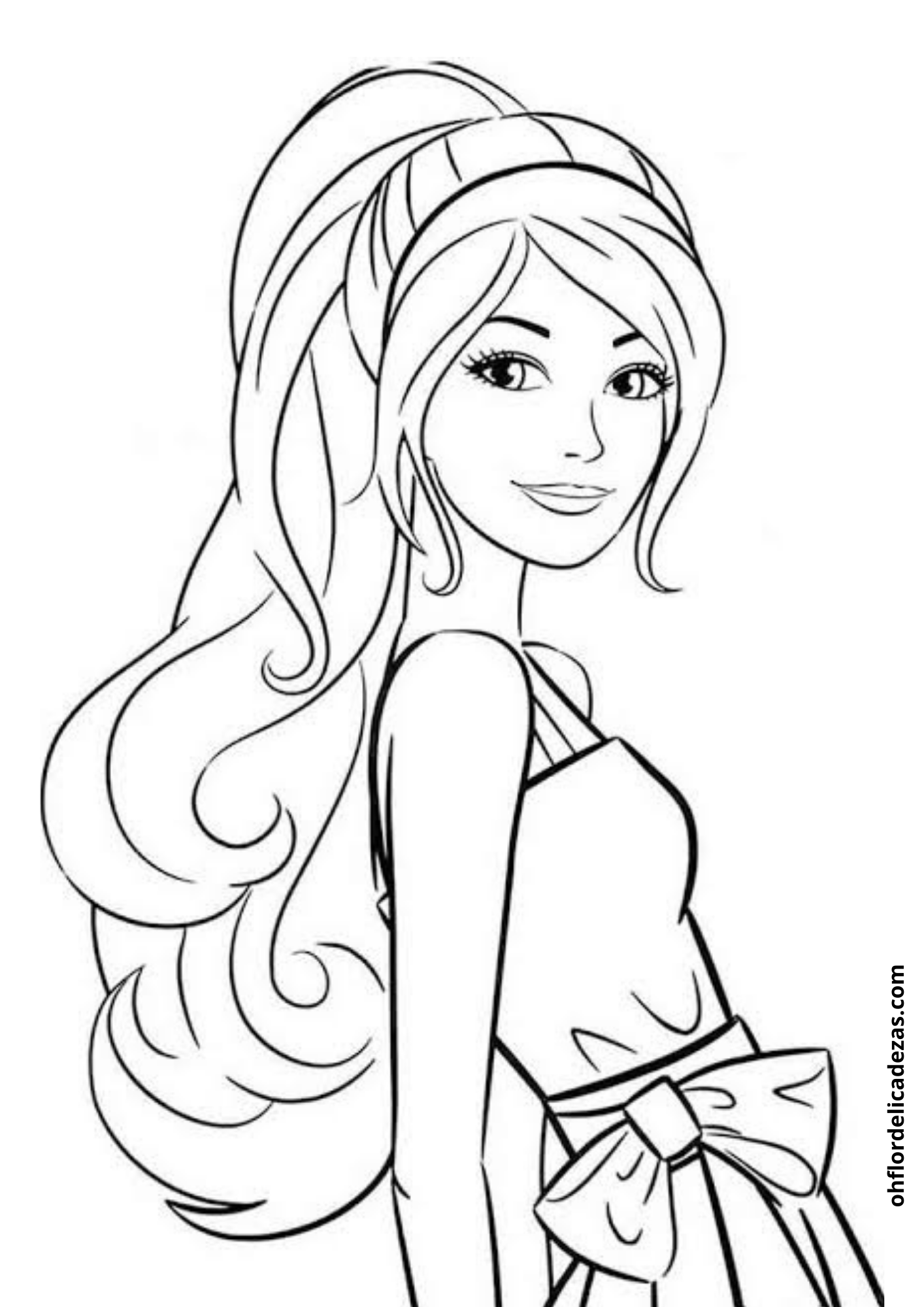 Leia mais sobre o artigo Barbie desenhos colorir