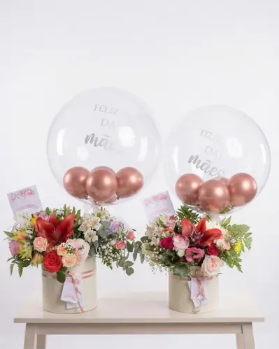 Box de Flores com Balão