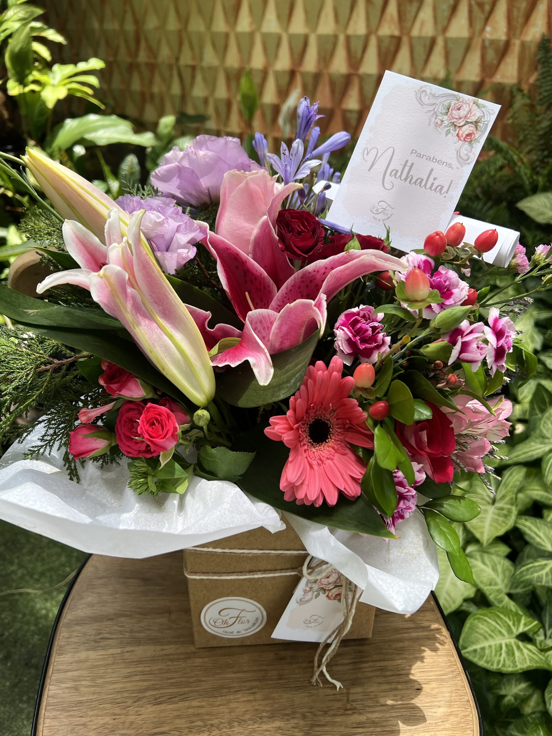 Orquídea na caixa Orquídea na caixa