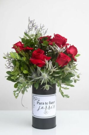 Lata de Rosa Personalizada