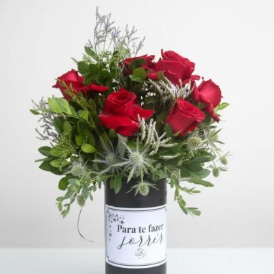 Lata de Rosa Personalizada