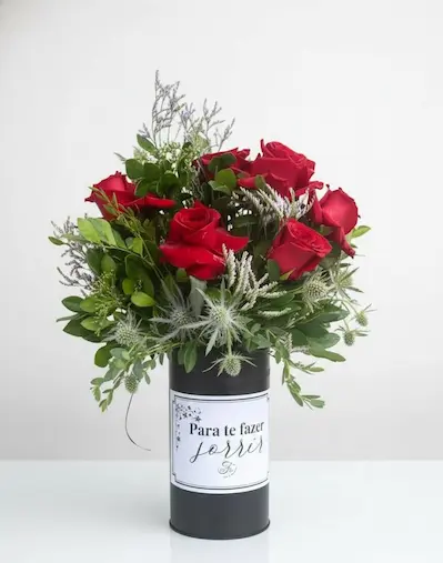 Lata de Rosa Personalizada