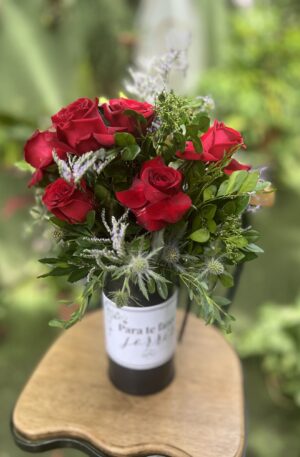 Lata de Rosa Personalizada