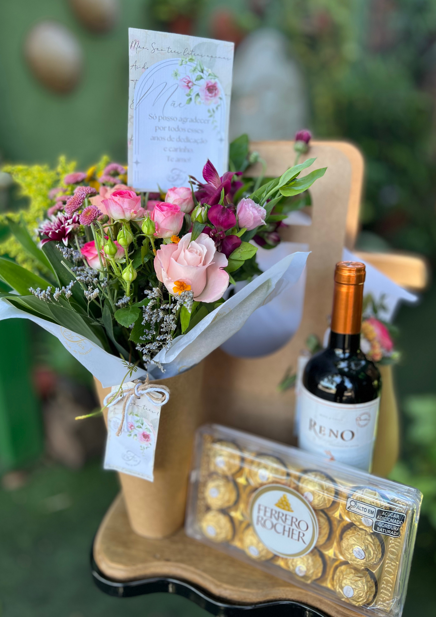 Caixa de Flores Secas