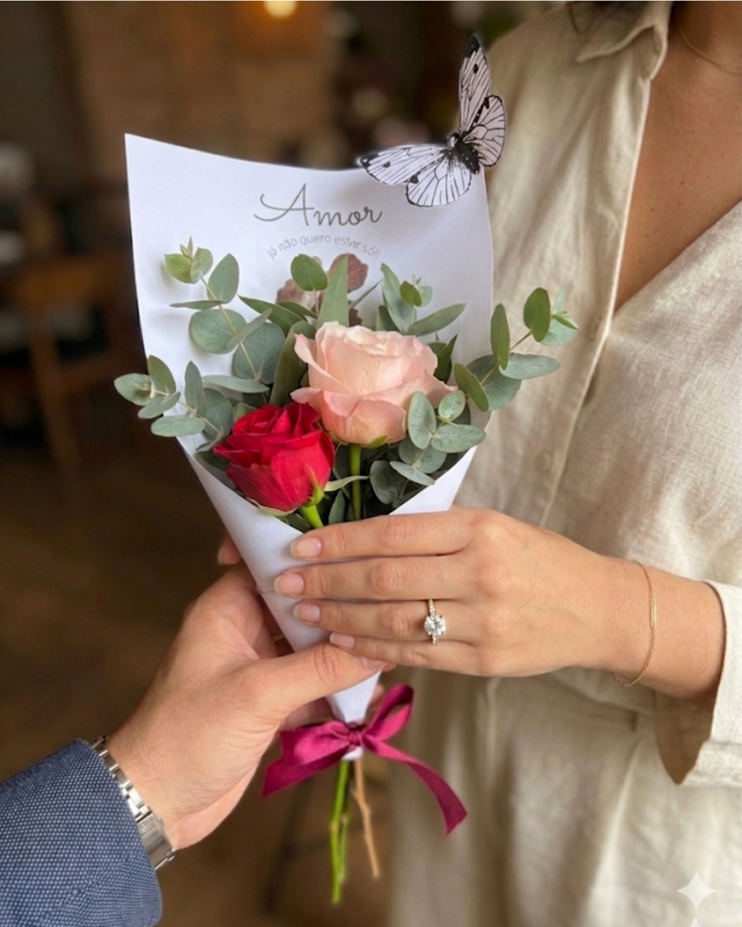 Rosas Dois Corações